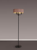 Banham Floor Lamp with 3 Lights Black & Taupe