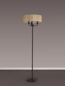 Banham  Floor Lamp with 3 Lights Black & Bronze