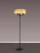 Banham  Floor Lamp with 3 Lights Black & Bronze