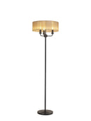 Banham  Floor Lamp with 3 Lights Black & Bronze