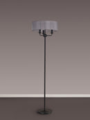 Banham  Floor Light with 3 Lights Grey & Black