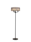 Banham  Floor Light with 3 Lights Grey & Black