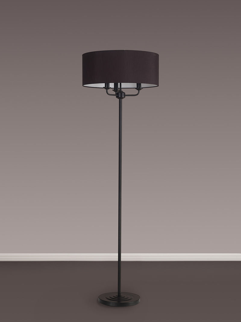 Banham Floor Lamp with 3 Lights  Black