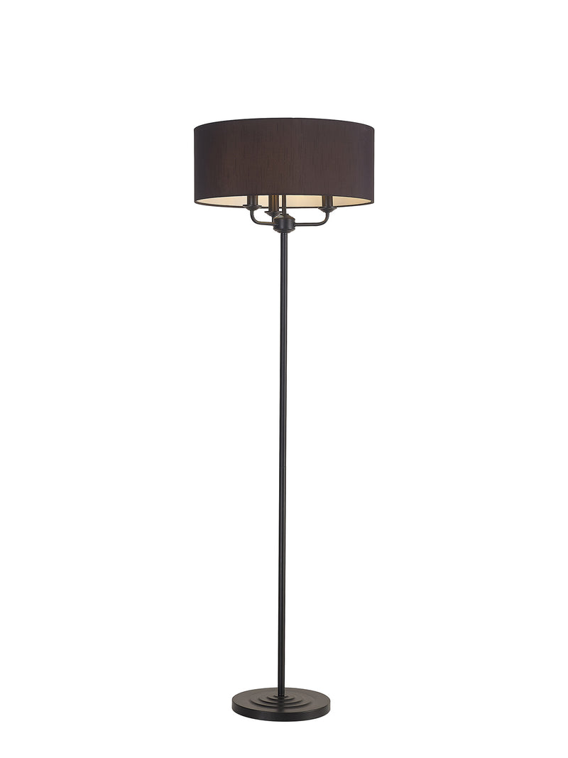 Banham Floor Lamp with 3 Lights  Black