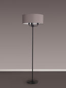 Banham  Floor Lamp 3 lights  Matt Black & Grey