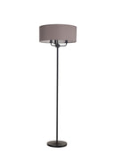 Banham  Floor Lamp 3 lights  Matt Black & Grey