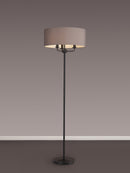 Banham  Floor Lamp 3 lights  Matt Black & Grey