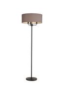 Banham  Floor Lamp 3 lights  Matt Black & Grey