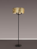 Banham Floor Lamp with  3 Lights  Black & Gold