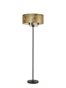 Banham Floor Lamp with  3 Lights  Black & Gold