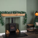 2.7m (9ft) Green Snow Tipped Christmas Garland with White Berries and Pine Cones