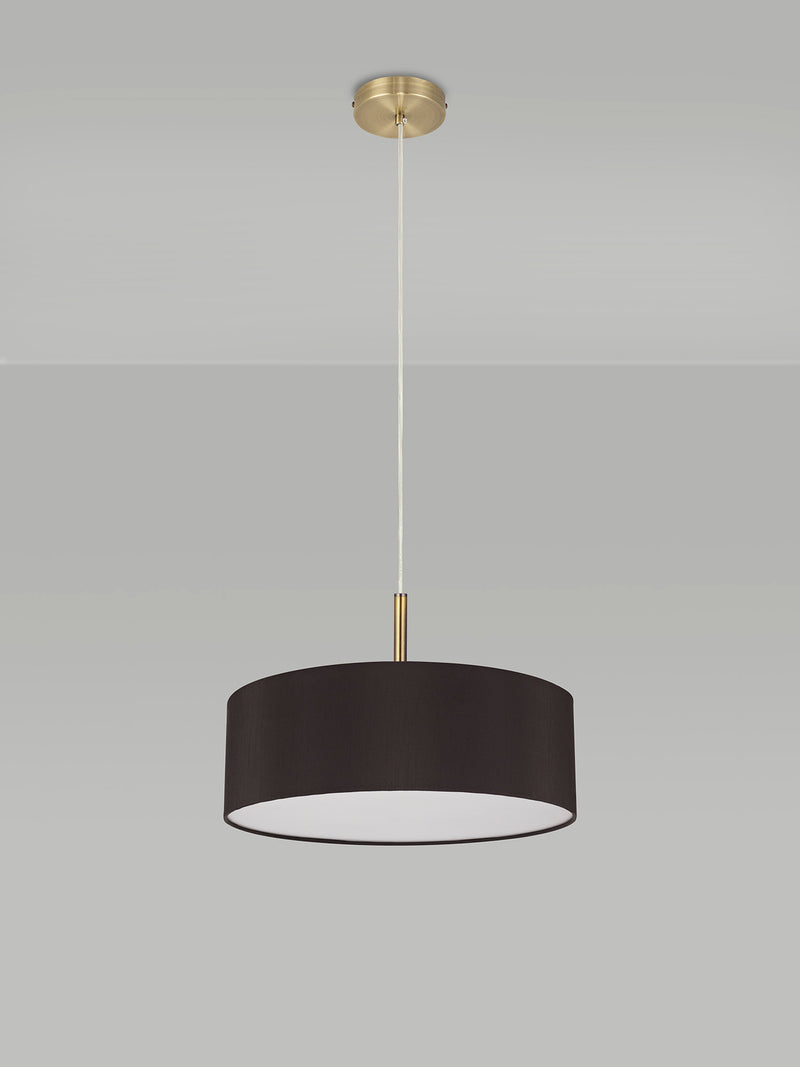 Bayswater Ceiling Light with 5 Lights Antique Brass Black & White