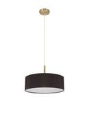 Bayswater Ceiling Light with 5 Lights Antique Brass Black & White