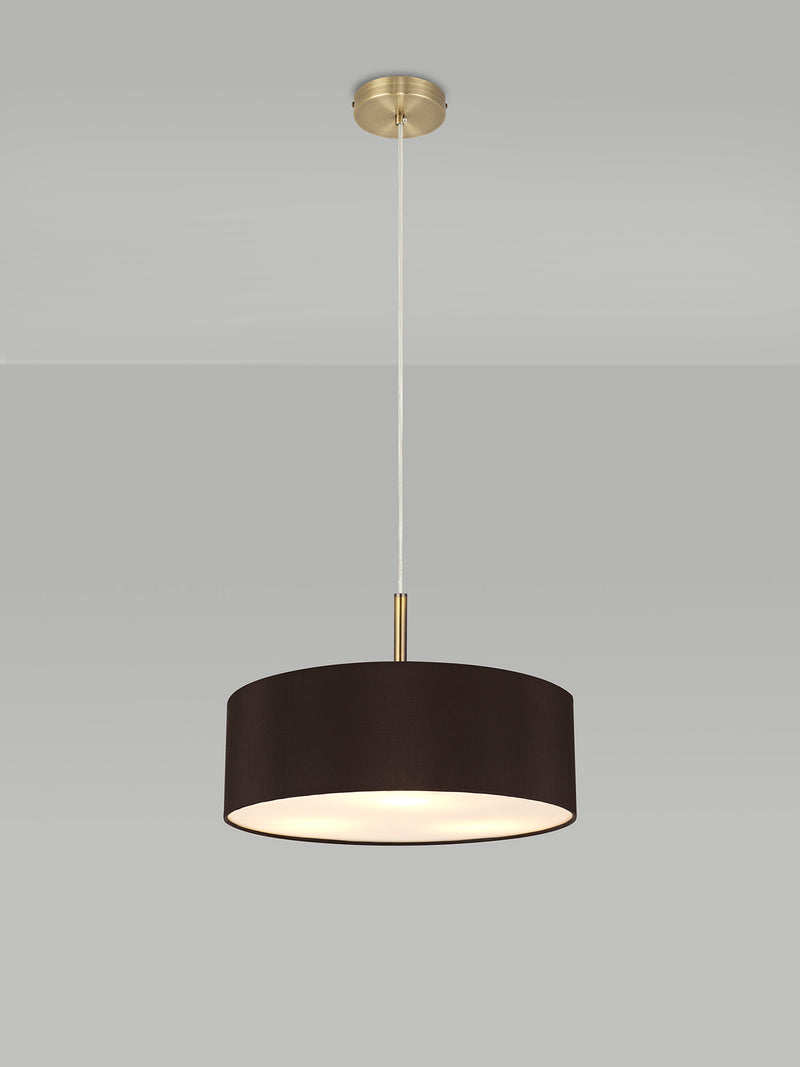 Bayswater Ceiling Light with 5 Lights Antique Brass Black & White