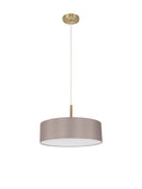 Bayswater Pendant Light with 5 Lights Antique Brass Grey & White