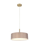 Bayswater Pendant Light with 5 Lights Antique Brass Grey & White