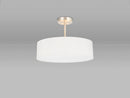 Bayswater Ceiling Light with 5 Lights Nickel & White