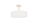 Bayswater Ceiling Light with 5 Lights Nickel & White