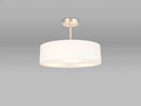 Bayswater Ceiling Light with 5 Lights Nickel & White