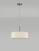 Bayswater Pendant Light with 5 Lights Nickel & Ivory