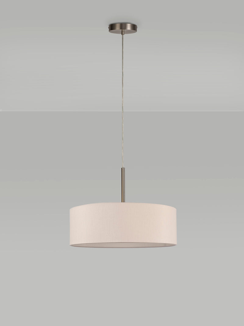 Bayswater Pendant Light with 5 Lights Nickel & Nude