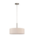 Bayswater Pendant Light with 5 Lights Nickel & Nude