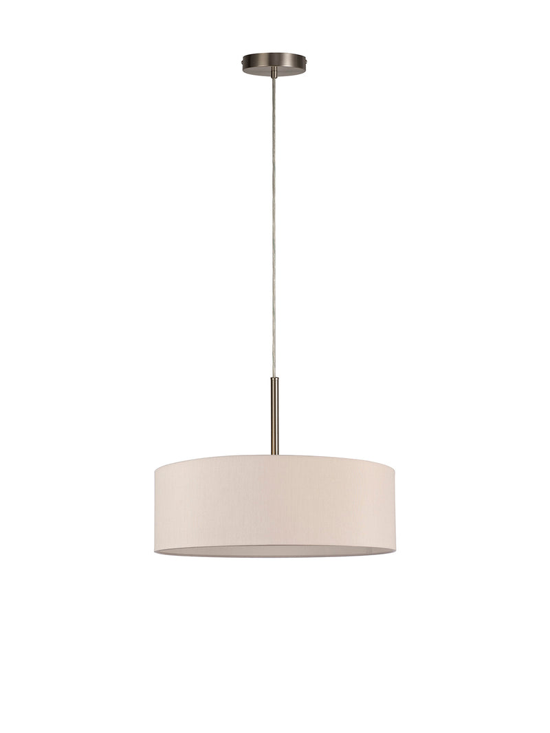 Bayswater Pendant Light with 5 Lights Nickel & Nude