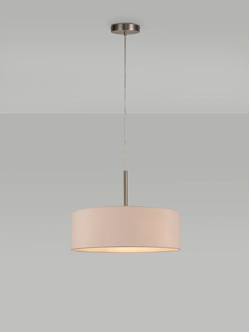 Bayswater Pendant Light with 5 Lights Nickel & Nude