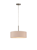 Bayswater Pendant Light with 5 Lights Nickel & Nude