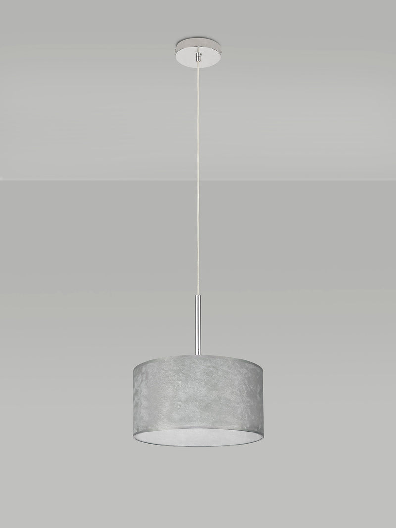 Bayswater Pendant Light with 1 Light Chrome & Silver