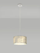 Bayswater Pendant Light with 1 Light Chrome & Silver