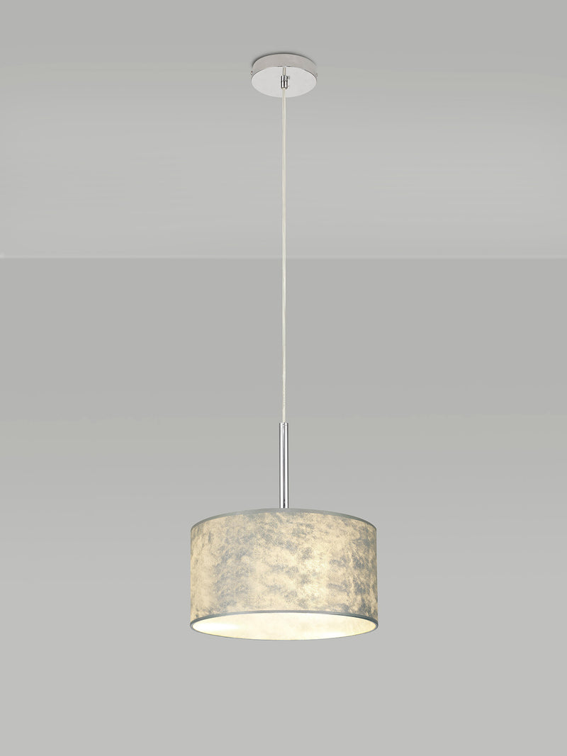 Bayswater Pendant Light with 1 Light Chrome & Silver