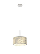 Bayswater Pendant Light with 1 Light Chrome & Silver