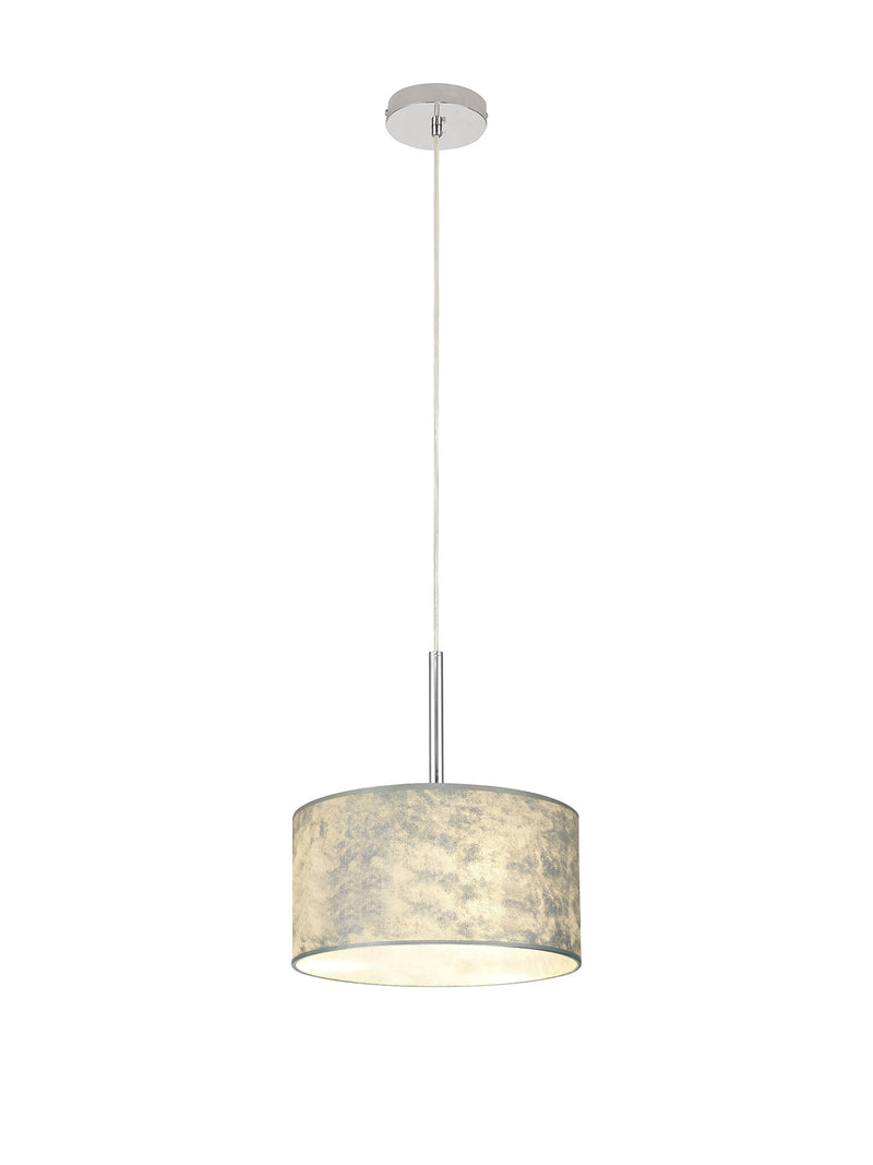 Bayswater Pendant Light with 1 Light Chrome & Silver
