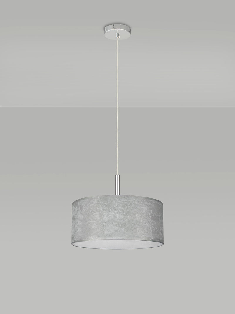 Bayswater Pendant Light with 3 Lights - Chrome & Silver