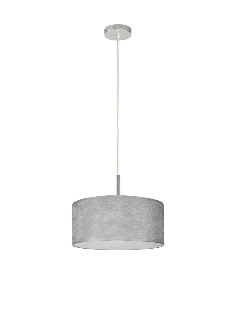 Bayswater Pendant Light with 3 Lights - Chrome & Silver