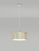 Bayswater Pendant Light with 3 Lights - Chrome & Silver