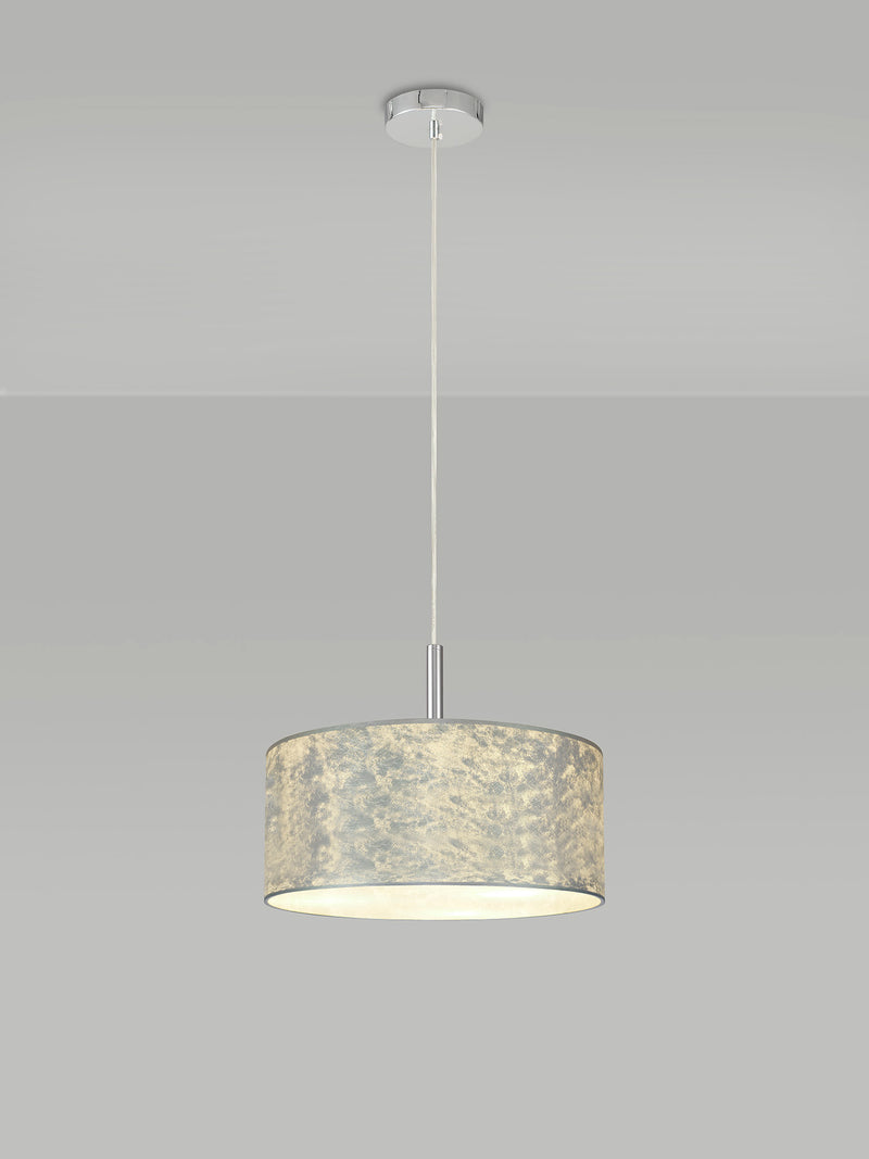 Bayswater Pendant Light with 3 Lights - Chrome & Silver