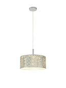 Bayswater Pendant Light with 3 Lights - Chrome & Silver