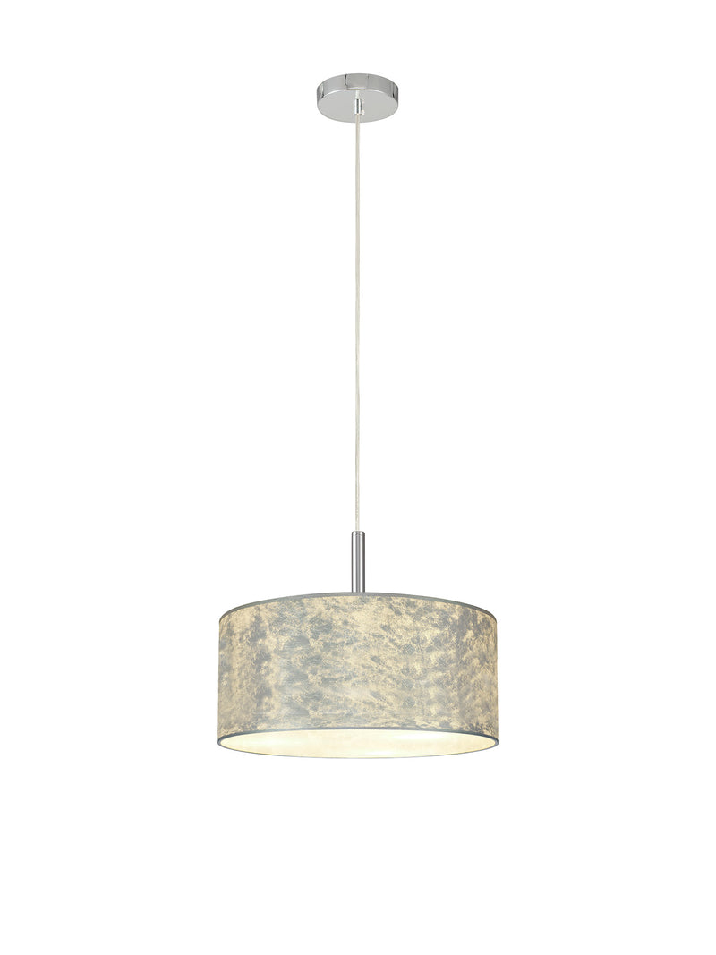 Bayswater Pendant Light with 3 Lights - Chrome & Silver
