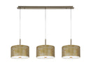 Bayswater Pendant Light with 3 Lights Antique Brass & Gold
