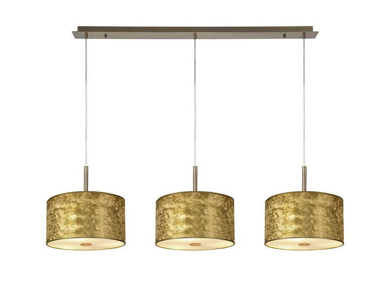 Bayswater Pendant Light with 3 Lights Antique Brass & Gold