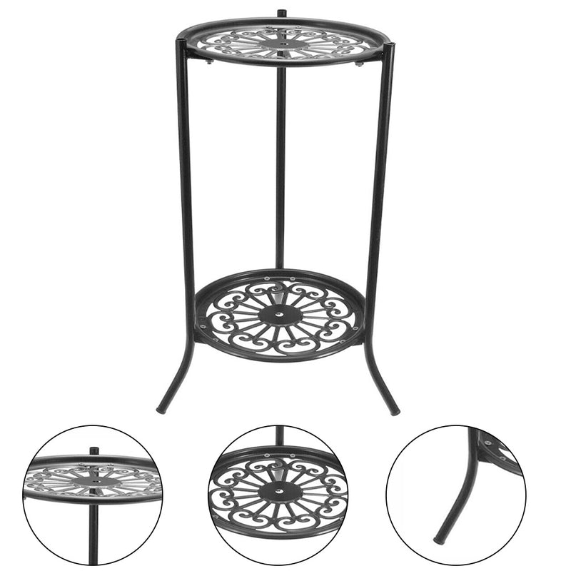 Breeins Black Metal Plant Display Rack