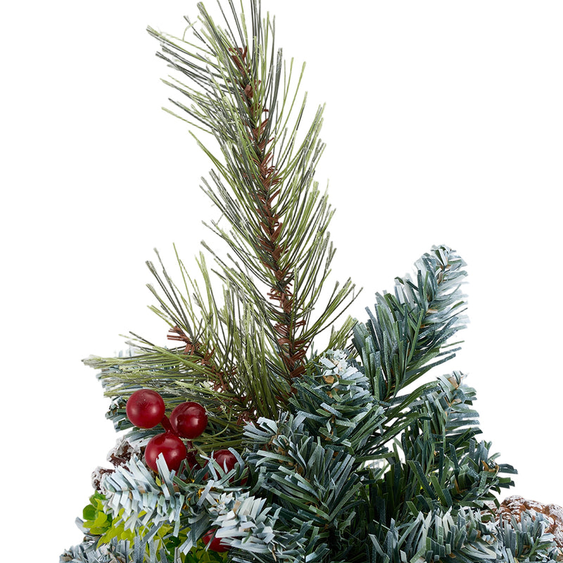 Lifeideas Artificial Christmas Tree with LED Lights and Decorations