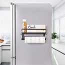 Lifeideas Magnetic Fridge Organizer Metal Kitchen Rack