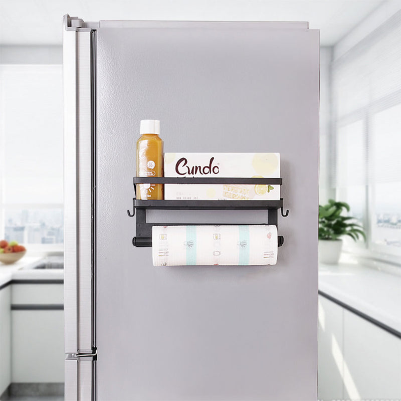 Lifeideas Magnetic Fridge Organizer Metal Kitchen Rack