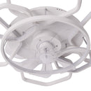 Cottonfy UK Geometrical Ceiling Mount LED Fan Light