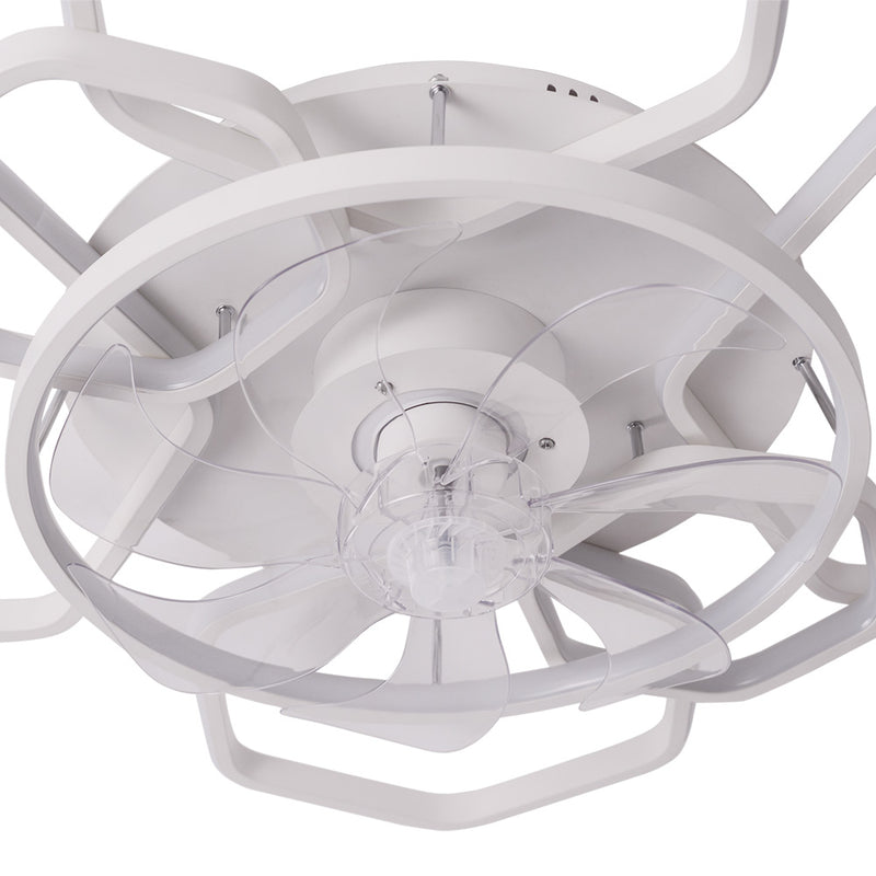 Cottonfy UK Geometrical Ceiling Mount LED Fan Light