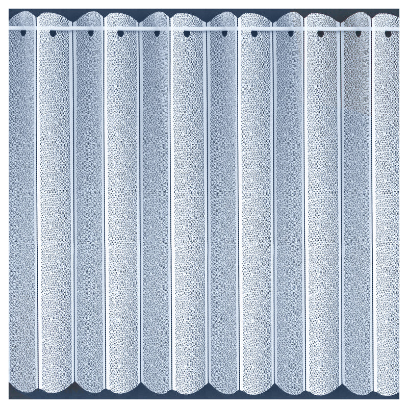 White Plain Textured Voile Louvre Vertical Pleated Window Blind Panel
