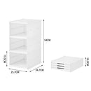 Cottonfy UK 3 Tier Foldable Shoe Storage Box Unit